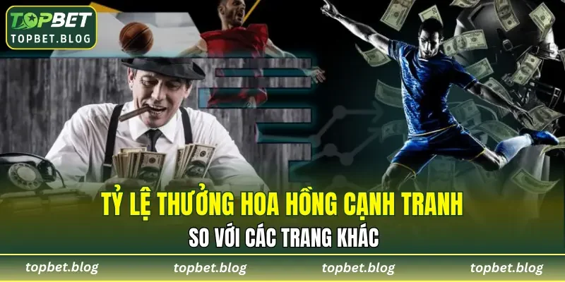 Tỷ lệ thưởng hoa hồng cạnh tranh so với các trang khác